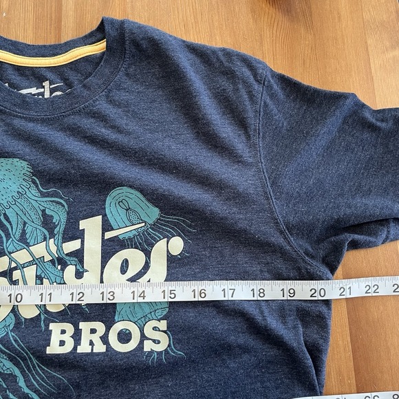 Howler Brothers T-Shirt Men's Medium Jellyfish Graphic Lightweight Navy Blue - Picture 11 of 12